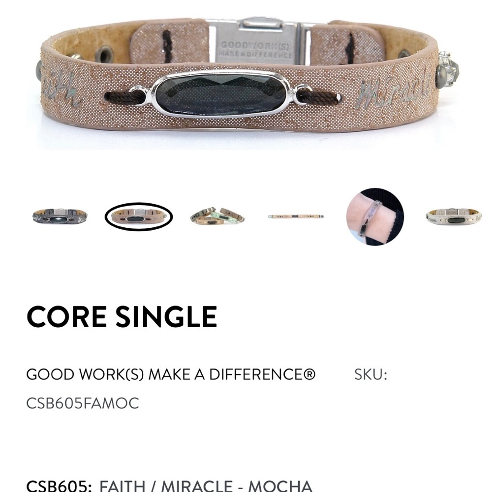 Good Work(S) Make A Difference Bracelet - image 2